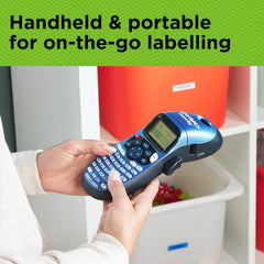 Dymo LetraTag LT-100H Handheld Label Maker | ABC Keyboard Label Printer with Easy-to-Use, 13 Character LCD Screen | Great for Home & Office Organisation | Pink