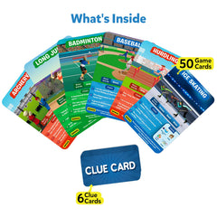 Skillmatics Guess in 10 Sports, Perfect for Boys, Girls, Kids, and Families Who Love Card Games, Toys, Travel Games, Gifts for Ages 6, 7, 8, 9 and Up