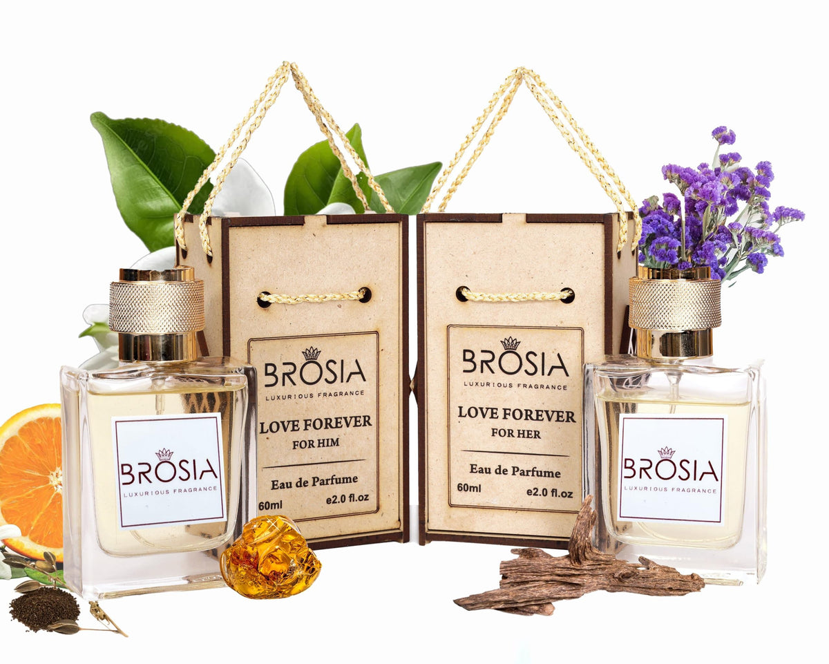 BROSIA LOVE FOREVER FOR HIM AND HER Perfume Gift Set For Men and Women,60ml (Pack of 2)