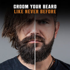 Viking Revolution Premium Beard Grooming Set for Men - Beard Comb and Beard Brush For Men for Smooth and Neat Facial Hair - Awesome Gifts For Men