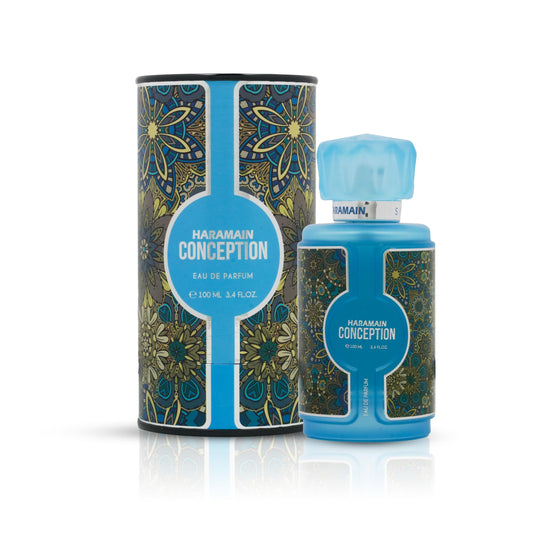 Al Haramain Conception Eau De Parfum 100ml | Luxury Long Lasting Unisex Perfume | Fresh Citrus Woody Arabic Fragrances with Neroli, Ginger, Black Tea & Amber
