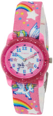 Timex Kid's Analog 28 mm Elastic Fabric Strap Watch - Pink Unicorn