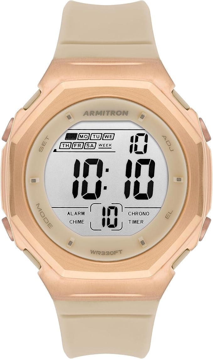 Armitron Unisex Digital Chronograph Resin Strap Watch, 40/8500