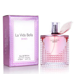 URBAN COLLECTION La Vida Bella Roses for Women Eau De Parfum - Floral Amber Fragrance that Combines Top Notes of Raspberry, Pink Pepper & Bergamot - Sugary Rush & Citrusy - Spicy & Rich Aromatic Scent 100ml Bottle