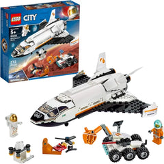 EGO City Space Mars Research Shuttle 60226 Space Shuttle Toy Building Kit with Mars Rover and Astronaut Minifigures, New 2019 (273 Pieces)