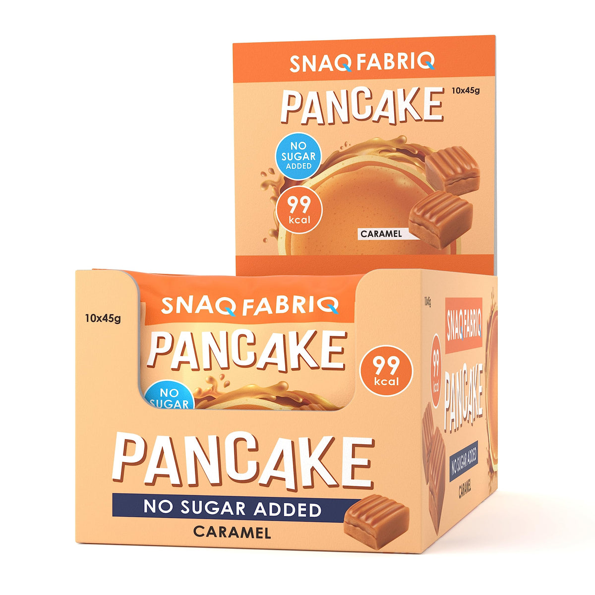 Snaq Fabriq Pancake with Caramel Filling No Sugar Added - 10x45g