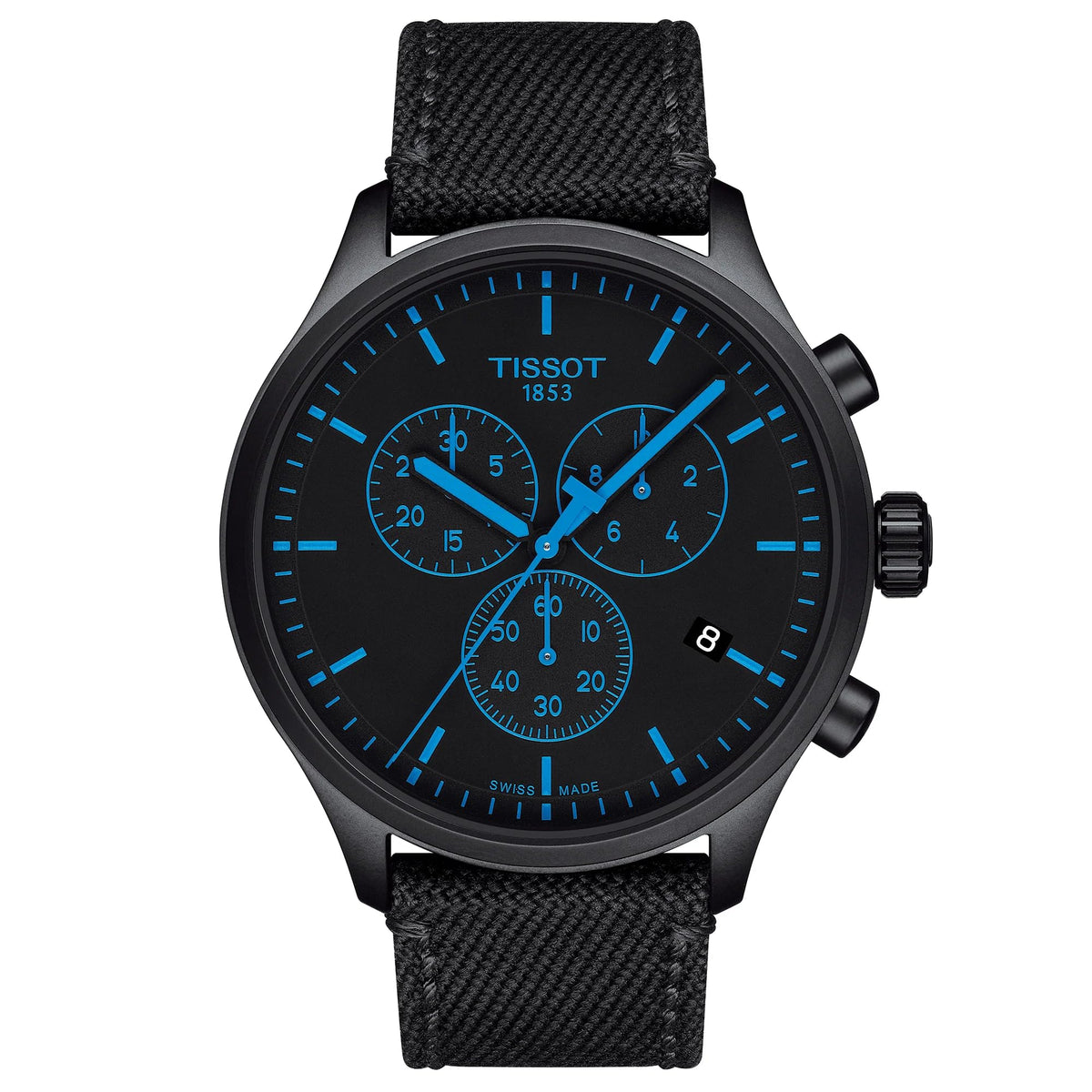 Tissot mens Chrono XL Stainless Steel Sport Watch Black T1166173705100