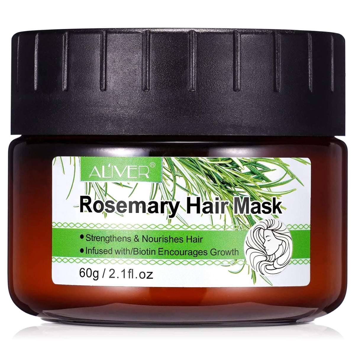 ALIVER Rosemary Mint Strengthening Conditioner for Hair Growth, Women's Hair Loss and Thinning Hair, With Biotin and Coconut