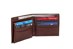 Flying Fossil Genuine Leather Hand-Crafted Wallet For Men - Brown