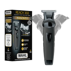 Wahl Manscaper Reach 360 Ratchet Head Cordless Body and Beard Trimmer for Men with No-Slip Grip for Precise Control During Face, Body, and Manscape Grooming – Model 3025951