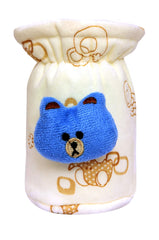 The Cheeky Kidzz Stretchable Soft Velvet Plush Attractive Overall Animal Prints Baby Feeding Cover with Holding Strap Suitable for 40ml 50ml 60ml Feeding Broad and Narrow Neck Feeding Bottles(Pack of