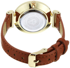 Anne Klein Women's Strap Watch, AK/3842, Brown/Gold, Quartz Movement