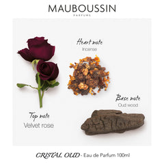 Mauboussin - Pour Lui Cristal Oud 100ml (3.3 Fl Oz) - Eau de Parfum for Men - Oriental Scent