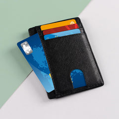 T Tersely Credit Card Holder for Men,Card Wallet, Slim Minimalist Wallet,RFID Card Holder Blocking Front Pocket Secure Thin Credit Card Wallet, Holds up to 7 Cards and Bank Notes, Ideal for Travel