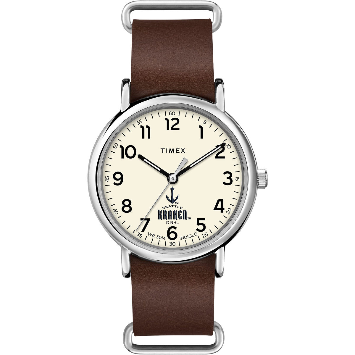 Timex Tribute Men's NHL Weekender 40mm Quartz Leather Strap - Seattle Kraken