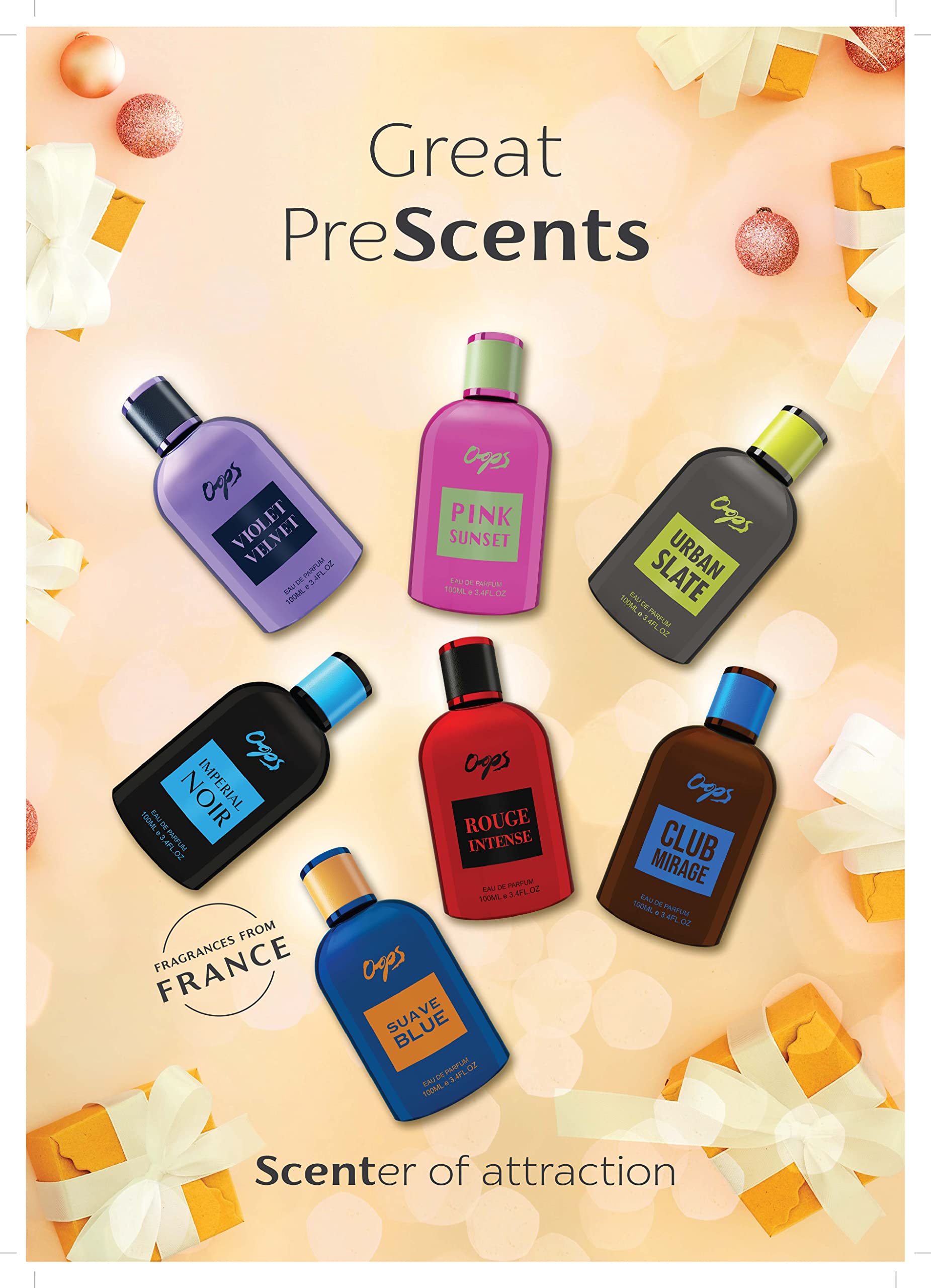 Oops Eau De Parfum - Rouge Intense | Premium Oriental Woody Scent | Unisex Perfume | Long Lasting Fragrance | Luxury Perfume For Men & Women | Ideal Gift For Men & Women | 100ml | Made in U.A.E