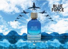 Blue Force Perfume Gift Set for Men (Eau de Parfum Spray 100ml + Revamp Perfume Body Spray 200ml)