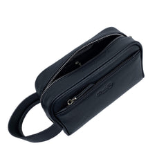 Classic Milano® Leather Travel Toiletry Bag, Hand Bag, and Clutch Bag for Men and Women – Travel Organizer, Spacious Cosmetic Case & Dopp Kit for Shaving, Makeup & Grooming Essentials