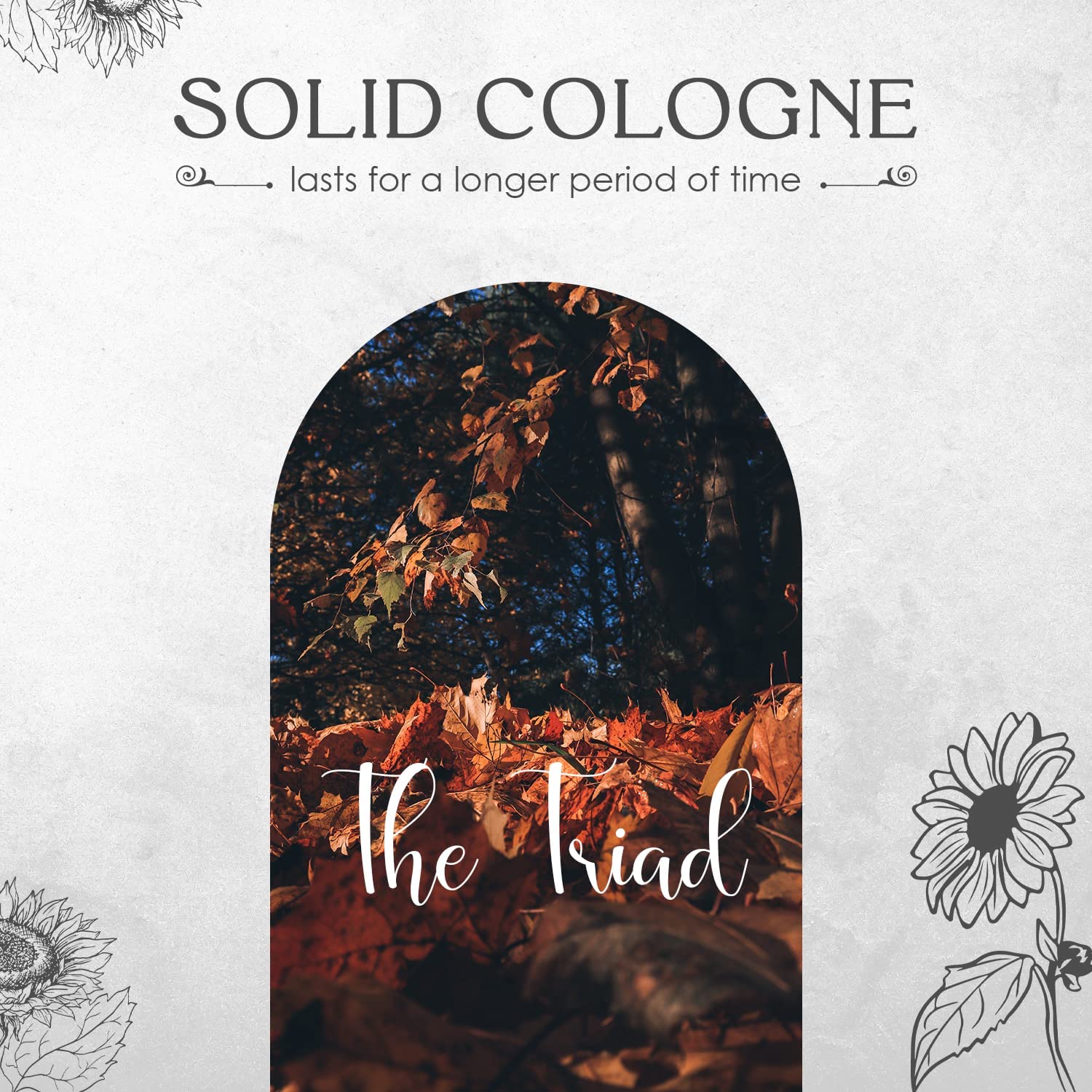 The Man Brand Solid Cologne Sample Set - Mens Sample Cologne Pack - Mens fragrance Sampler Set - Mens Travel Size Cologne Sampler Set (The Triad - 3 Pack - 0.75 oz each)