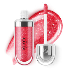 KIKO MILANO 3D Hydra Lip Gloss 12 Pearly Amaryllis Red, 6.5 ml