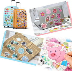 Mumoo Bear 300 Pieces Mixed Stickers for Water Bottles, Vinyl Waterproof Laptop Stickers Aesthetic Cute Colorful Stickers Laptop Luggage Skateboard Computer Stickers for Teens Girls Kids Boys