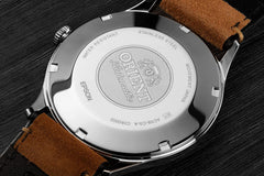 Orient Mens Automatic Watch, Analog Display and Leather Strap FAC08003A0