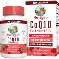 MARYRUTH'S Organics CoQ10 Gummies | Coenzyme Q10 | Gummy Supplements for Heart Health & Cellular Health | Antioxidant | CoQ10 120 mg | Vegan | Non-GMO | Gluten Free | 60 Count | 1 Month Supply | Coenzyme Q10, Antioxidant, Vegan