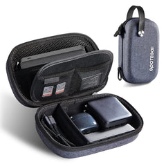 Electronics Bag, Tech Accessories Case, Organizer Case for Travel Electronics, Water-Resistant Shockproof Organizer Pouch Compatible with Charger, Charging Cables, Flash Drive, Headphones (Grey)