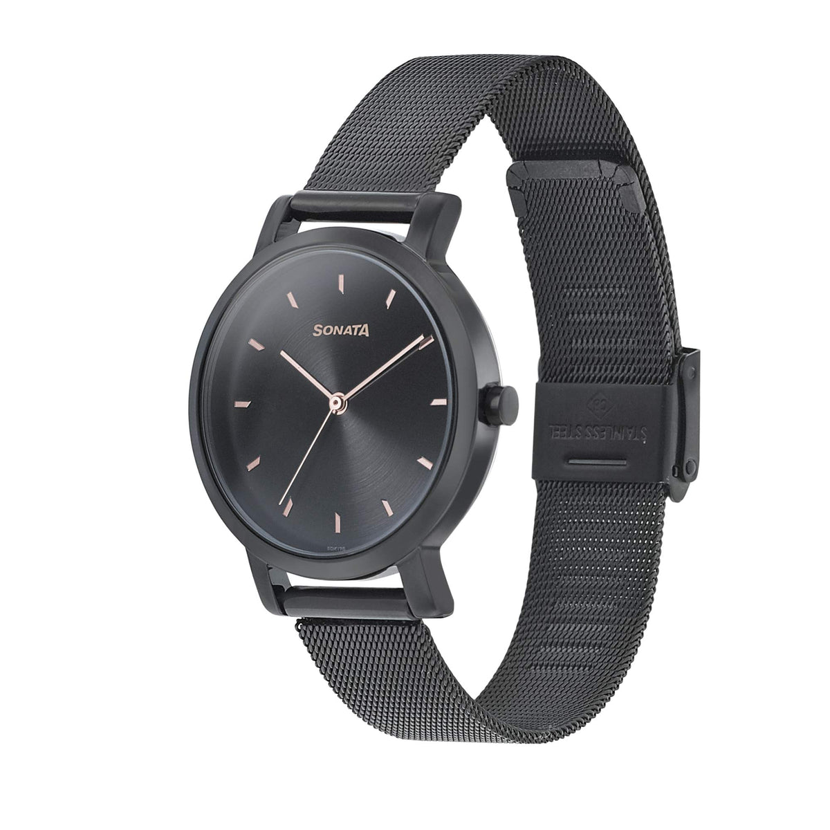 Sonata Onyx Analog Black Dial Women's Watch-NN8164NM02/NP8164NM02