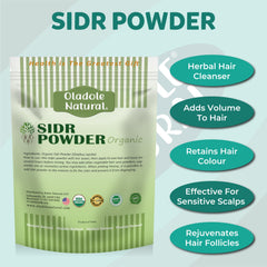 Oladole Natural Organic Sidr Powder- 300g | Pure & Premium Hair and Skin Care | Enhances Shine, Nourishes Scalp, Promotes Holistic Beauty, Reduce scalp Irritations & Well-being | Non- GMO, Gluten Free