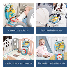 caterbee Baby play and kick car seat Toy with steering wheel (Steering Wheel)