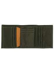 Timberland PRO mens Cordura Velcro Nylon RFID Trifold Wallet With ID Window Wallet - Olive