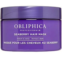 Obliphica Seaberry Hair Mask Deep Conditioning Hydrating Treatment for Dry and Damaged Hair Moisturizing Hair Repair and Growth Mask for Medium, Coarse, and Color Treated Hair 8.5 Ounces