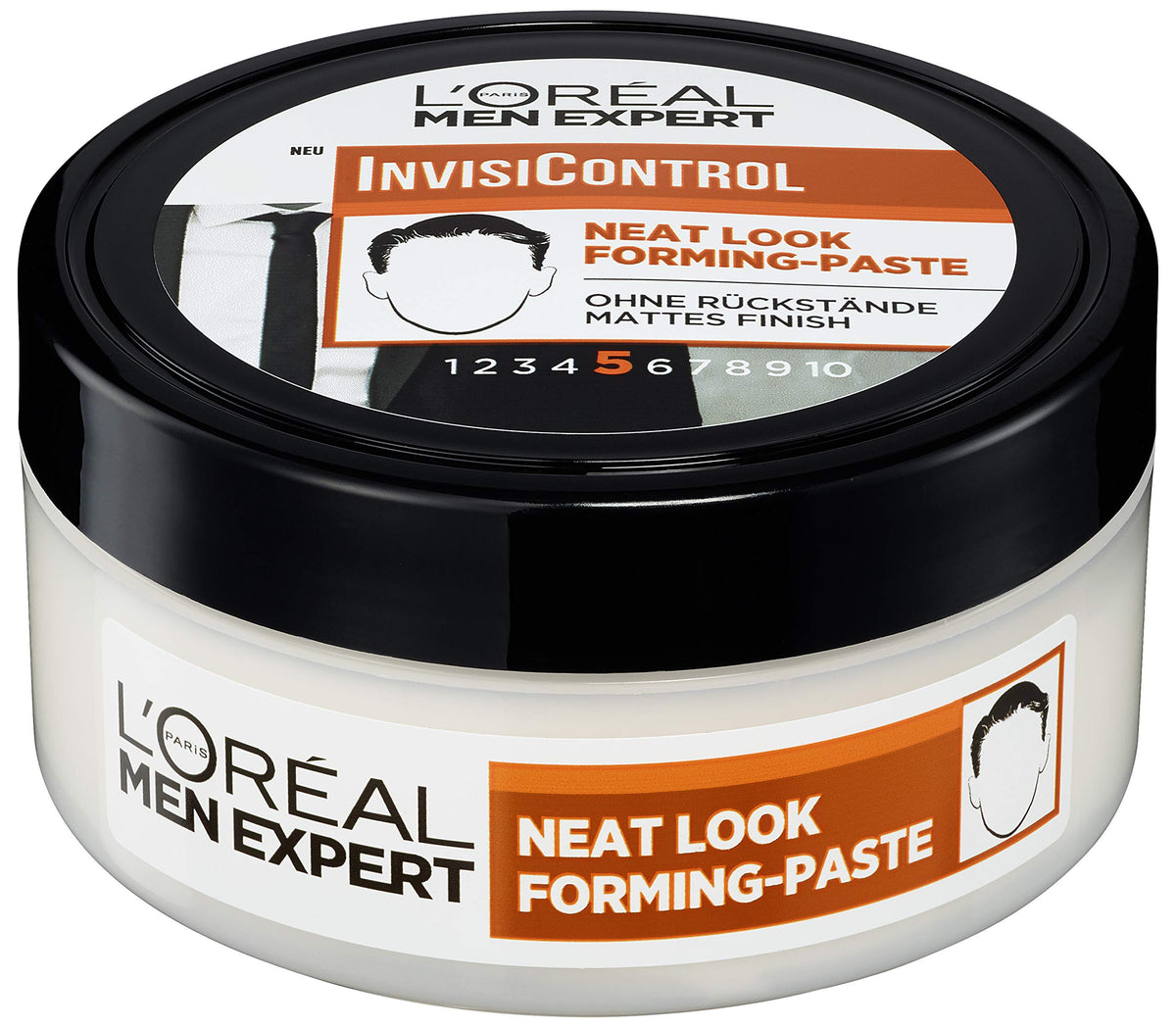 L’Oréal Paris men expert InvisiControl Neat Look Forming Paste, for Nourished & Natural Styles, Can be Modelled as You Like Without Gluing, 150 ml
