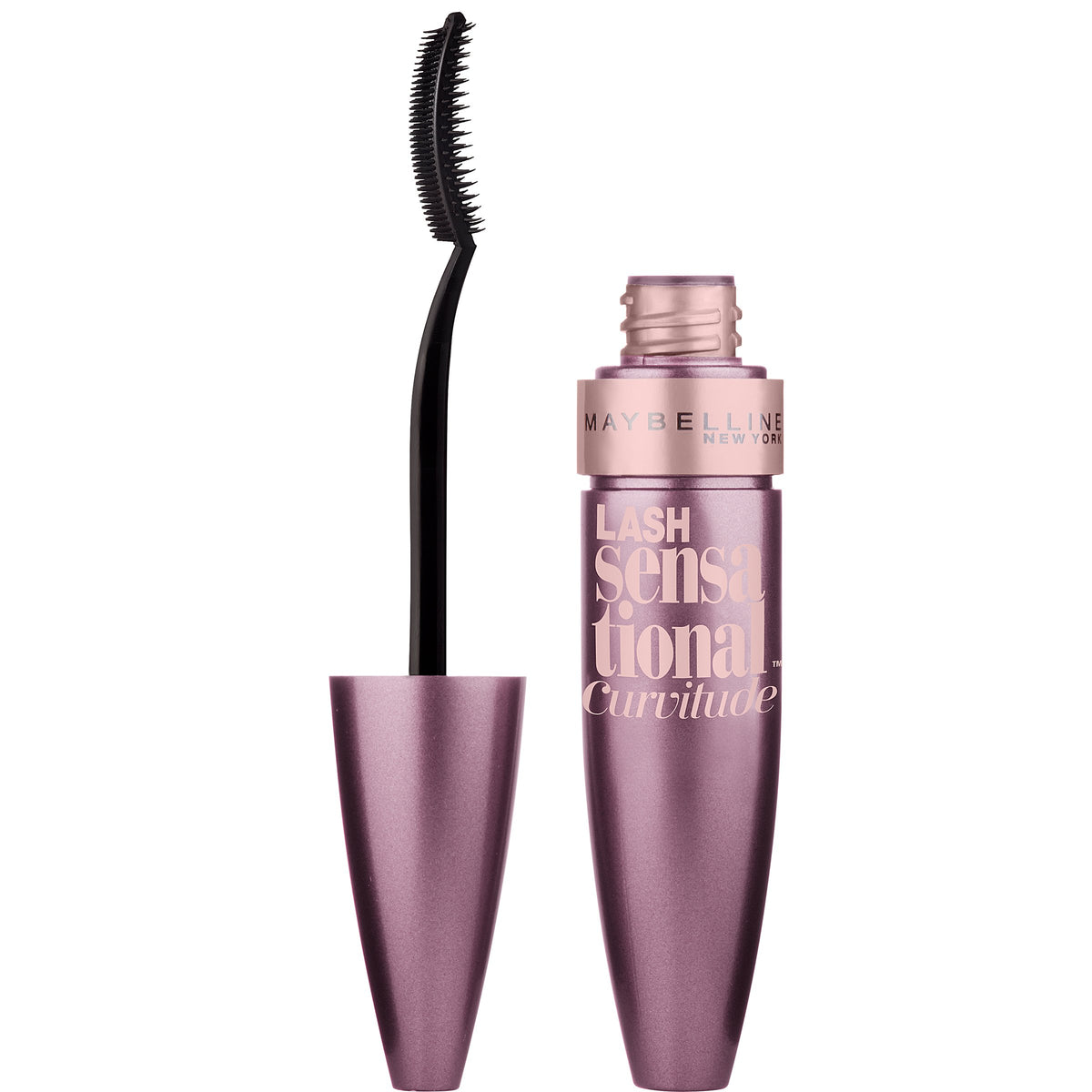 Maybelline New York Lash Sensational Curvitude Washable Mascara, Very Black, 0.33 fl. oz.