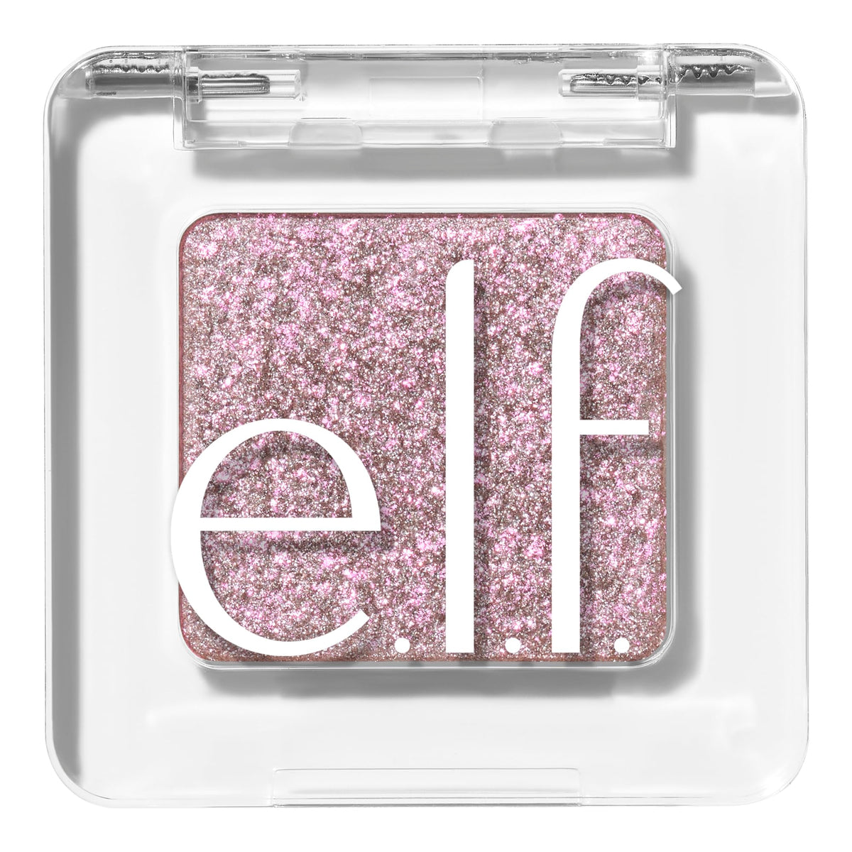 e.l.f Fine as Fleck Glitter Eyeshadow, Long-Wearing Sheer Eye Makeup with a Shimmery Finish, Soft and Smooth Formula, Vegan and Cruelty-Free, Pop-Off Pink