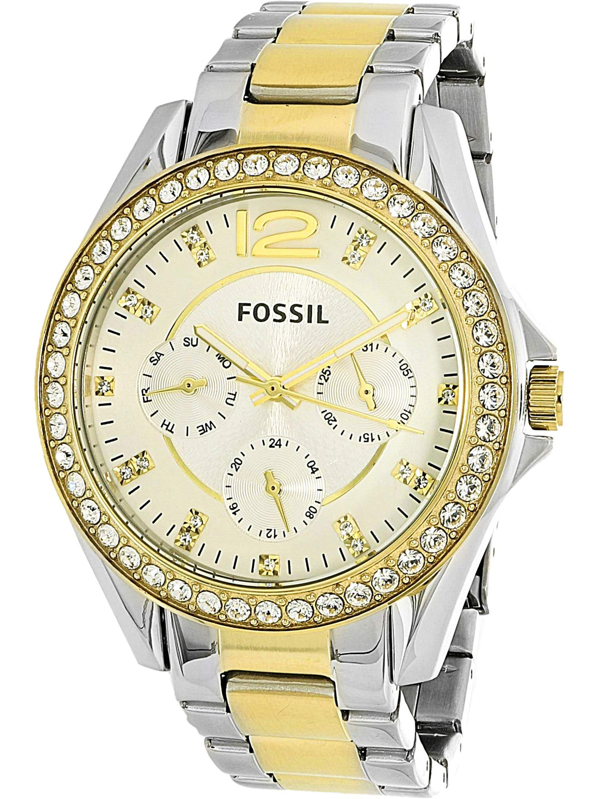 Fossil Women's Riley ES3204 Silver Stainless-Steel Quartz Fashion Watch