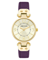Anne Klein Women's Leather Strap Watch