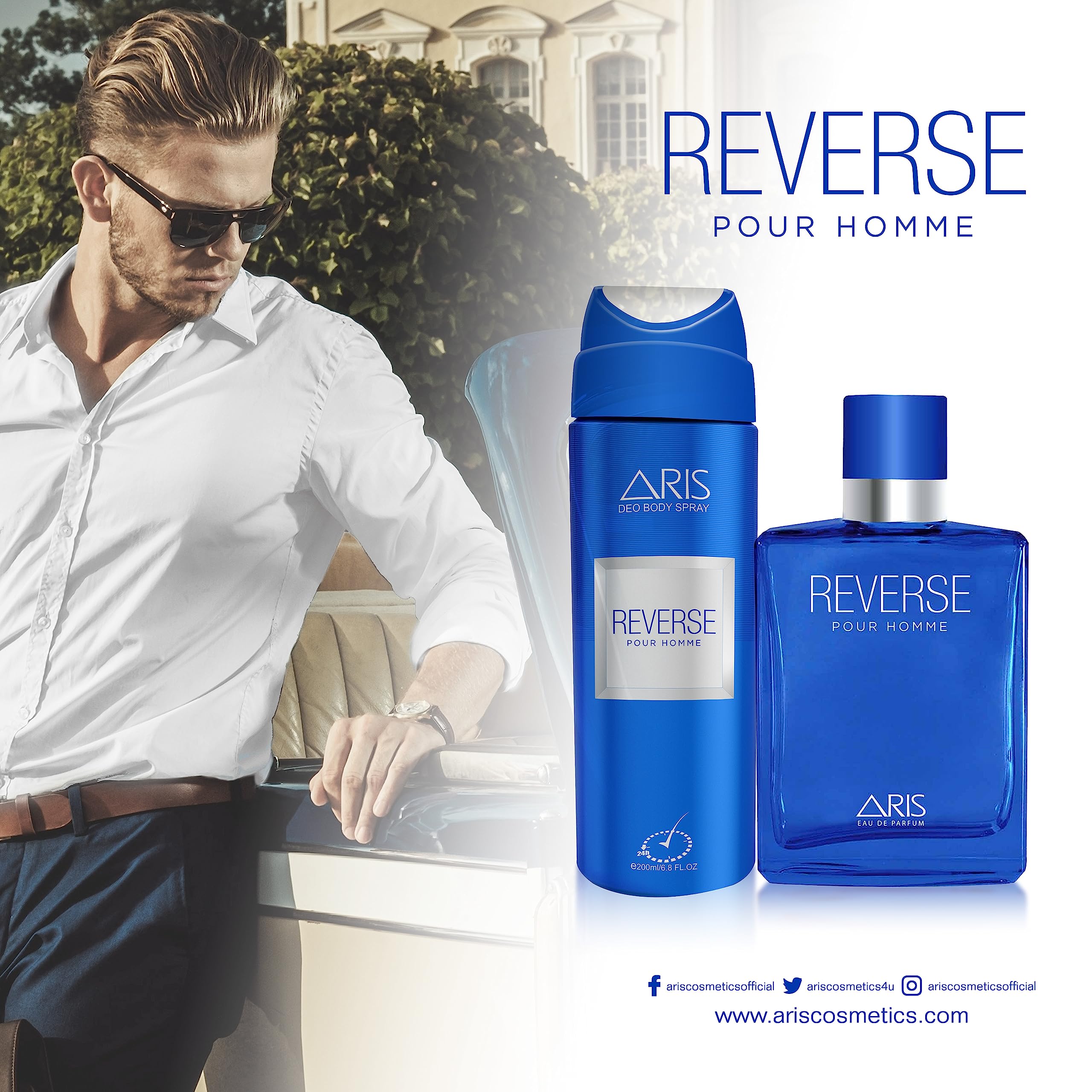 Aris Reverse: Eau de Parfum Spray | Perfume for Men | Long Lasting Fragrance Perfume for Men - 100 ml