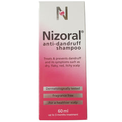 Nizoral Anti-Dandruff Shampoo, 60 ml - Pack of 2