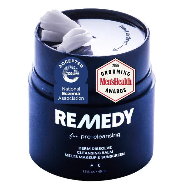 Remedy for Pre-Cleansing | Derm Dissolve Cleansing Balm | Melts Makeup and Sunscreen | Ceramides Safflower Lipids Centella | Fragrance Free | 1.5 Fl Oz