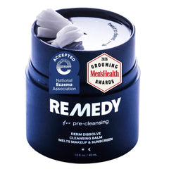 Remedy for Pre-Cleansing | Derm Dissolve Cleansing Balm | Melts Makeup and Sunscreen | Ceramides Safflower Lipids Centella | Fragrance Free | 1.5 Fl Oz