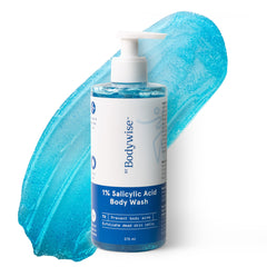 Be Bodywise 1% Salicylic Acid Body Wash | Refreshing Showering Gel | Helps to Prevent Body Acne & Cleanse Skin | Paraben and SLS free - 375 ml