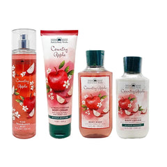 Bath & Body Works COUNTRY APPLE Deluxe Gift Set - Body Lotion - Body Cream - Fragrance Mist & Shower Gel Full Size