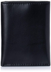 Alpine Swiss Black Leather For Men - Bifold Wallets