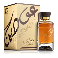 Lattafa Oudain Eau de Parfum Spray for Unisex - 3.4 Ounce / 100ML