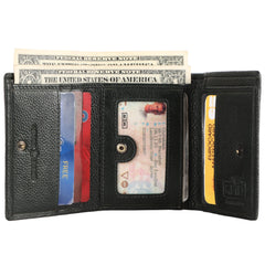HAMMONDS FLYCATCHER Genuine Leather Wallet for Men| RFID Protected| Trifold Wallet - Sea Green
