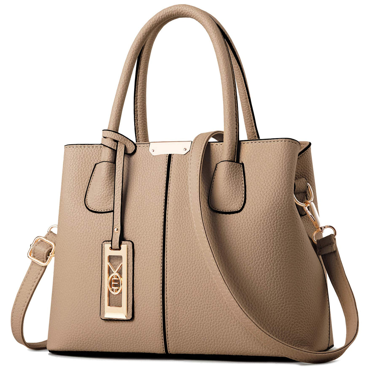 COCIFER Purses and Handbags for Women Shoulder Tote Bags Top Handle Satchel - Khaki