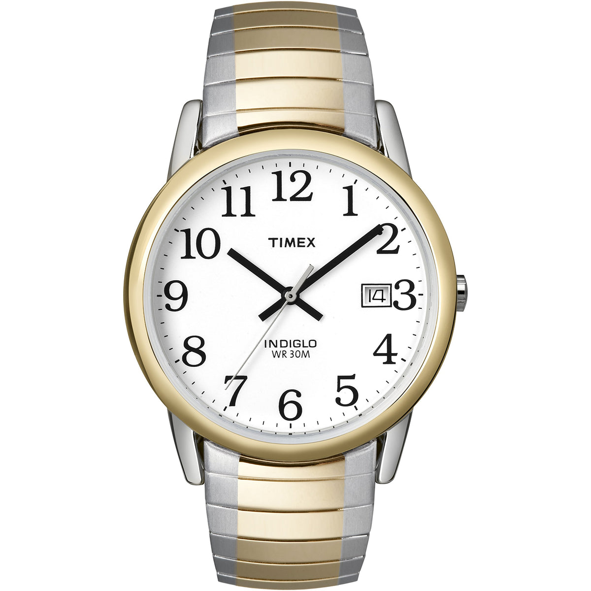 Timex Easy Reader Date Expansion Band Watch - Two-Tone/Two-Tone/White