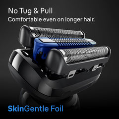 Braun Series 6 Electric Shaver for Men, Wet & Dry Foil Razor, 4-in-1 SmartCare Clean & Charge Center, Precision Trimmer Attachment, Replacement Shaver Head, Travel Case, Dark Blue 6177ps